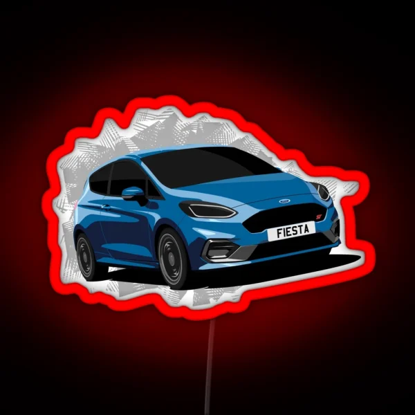 Ford Fiesta ST RGB Neon Sign