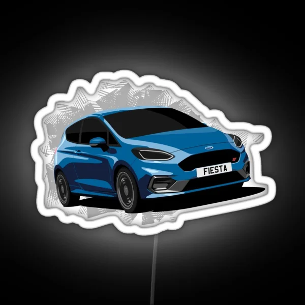 Ford Fiesta ST RGB Neon Sign