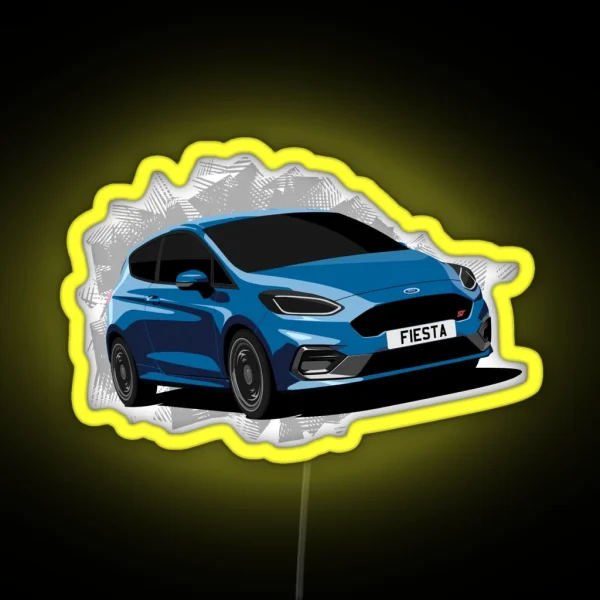 Ford Fiesta ST RGB Neon Sign