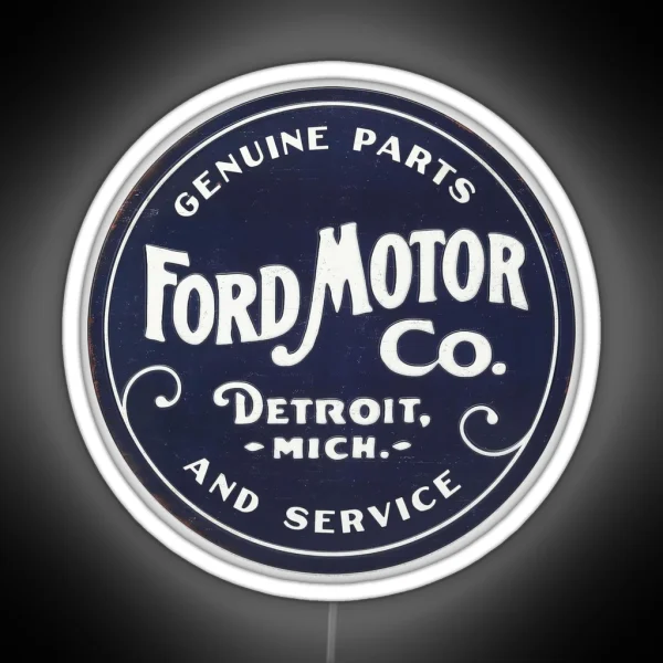 Ford Motor Company Genuine Parts Vintage Sign RGB Neon Sign