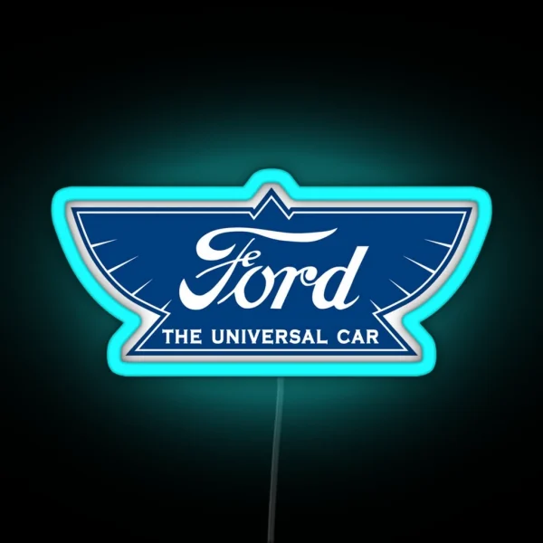 Ford Motor Company Vintage Classic Logo 1912 To 1917 RGB Neon Sign