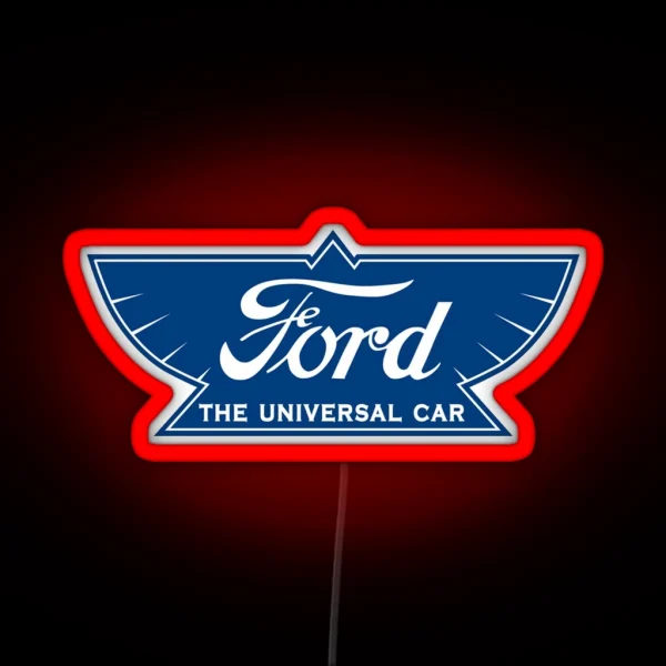 Ford Motor Company Vintage Classic Logo 1912 To 1917 RGB Neon Sign