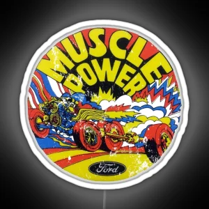 Ford Muscle Power RGB Neon Sign