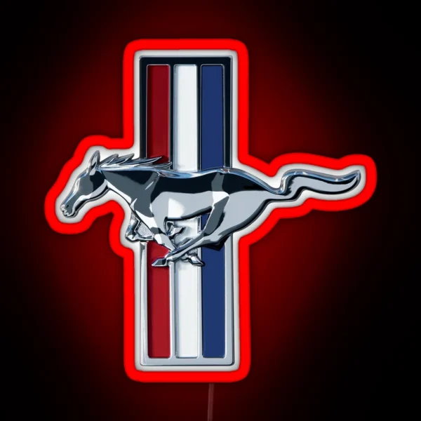 Ford Mustang Logo Led RGB Neon Sign