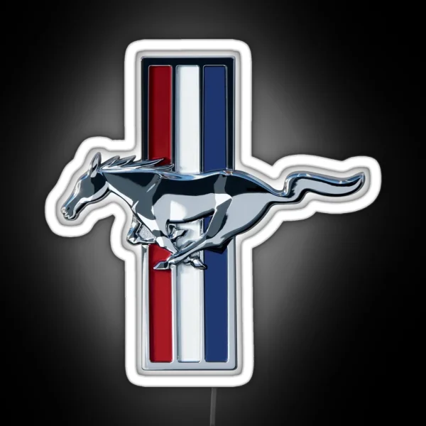 Ford Mustang Logo Led RGB Neon Sign