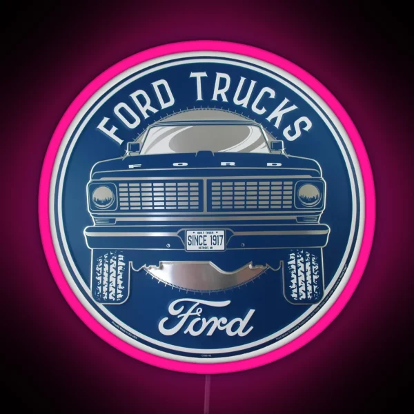 Ford Trucks Vintage Sign RGB Neon Sign