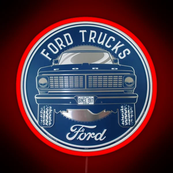 Ford Trucks Vintage Sign RGB Neon Sign
