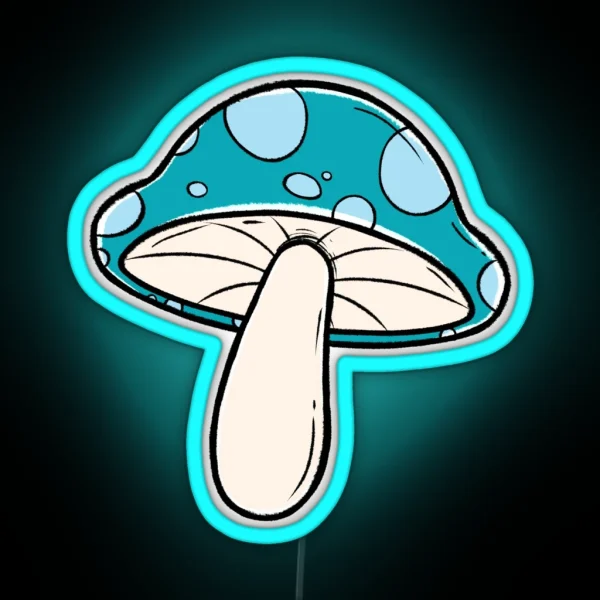 Forest Mushrooms RGB Neon Sign
