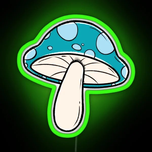 Forest Mushrooms RGB Neon Sign