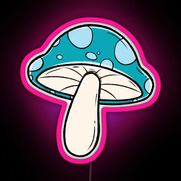 Forest Mushrooms RGB Neon Sign