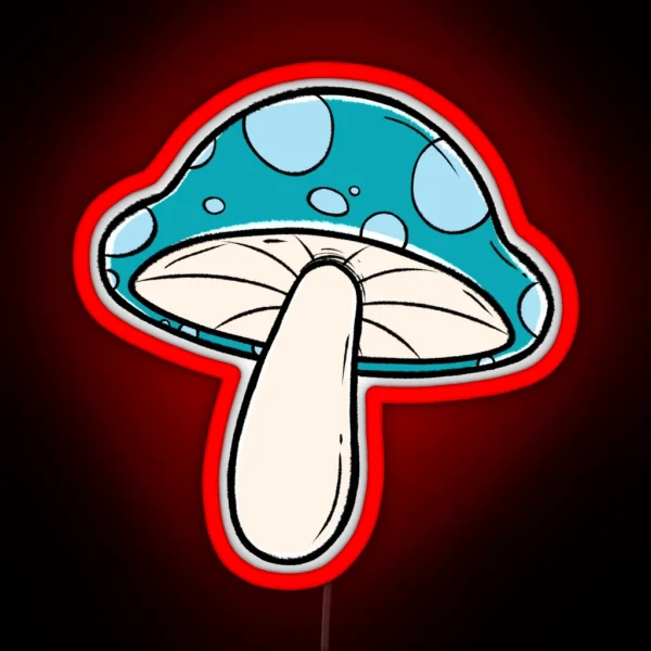 Forest Mushrooms RGB Neon Sign