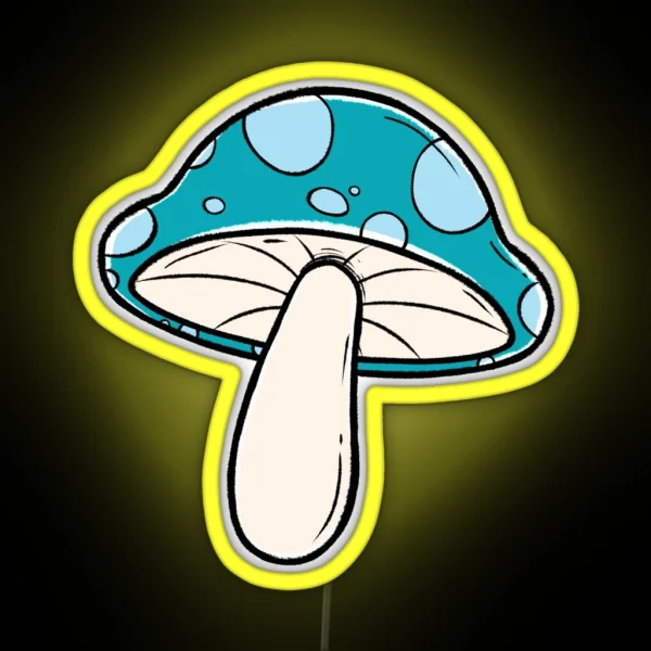 Forest Mushrooms RGB Neon Sign