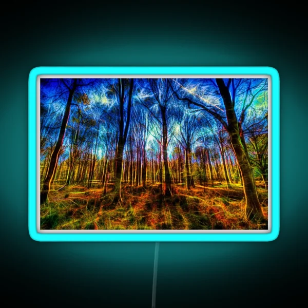 Forest Mystical Art RGB Neon Sign