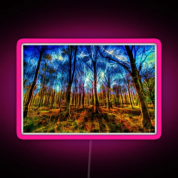 Forest Mystical Art RGB Neon Sign