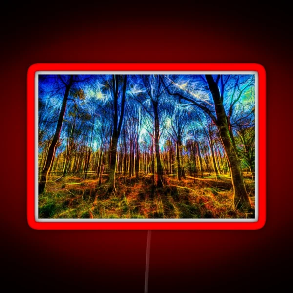 Forest Mystical Art RGB Neon Sign