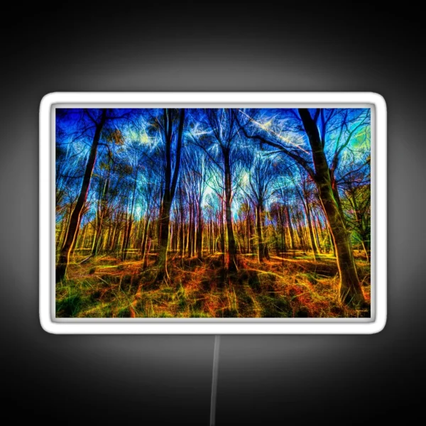 Forest Mystical Art RGB Neon Sign