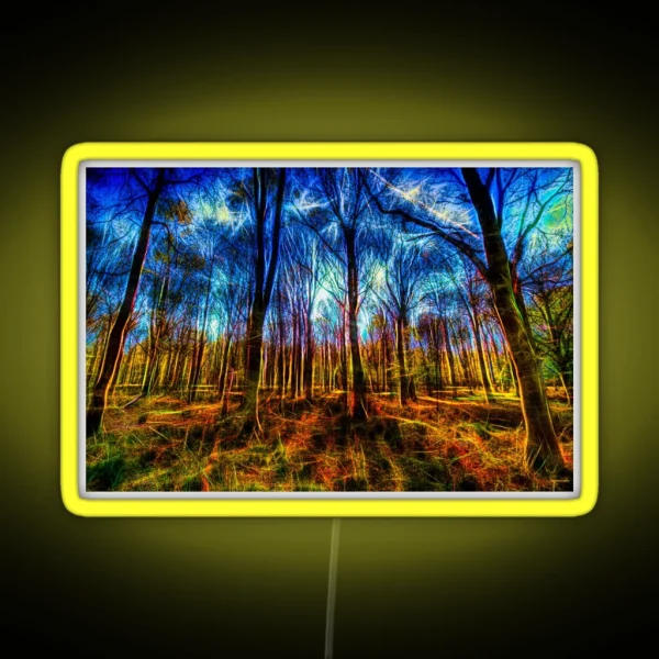 Forest Mystical Art RGB Neon Sign