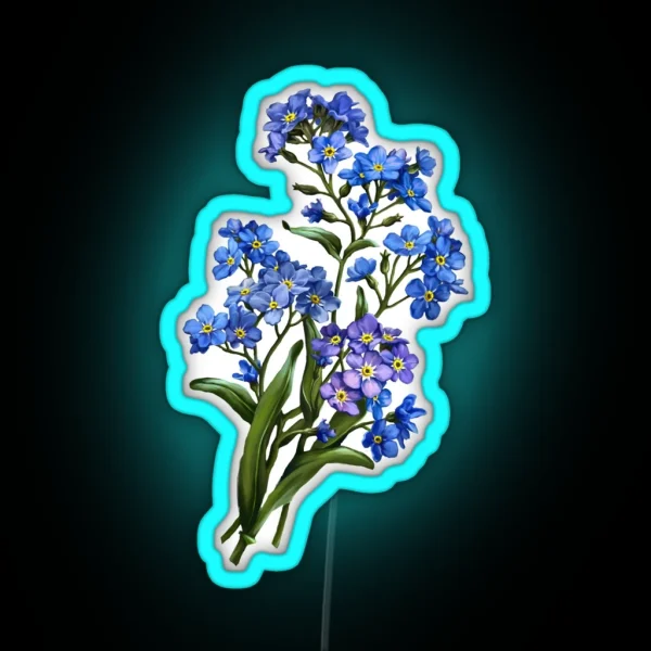 Forget Me Nots RGB Neon Sign