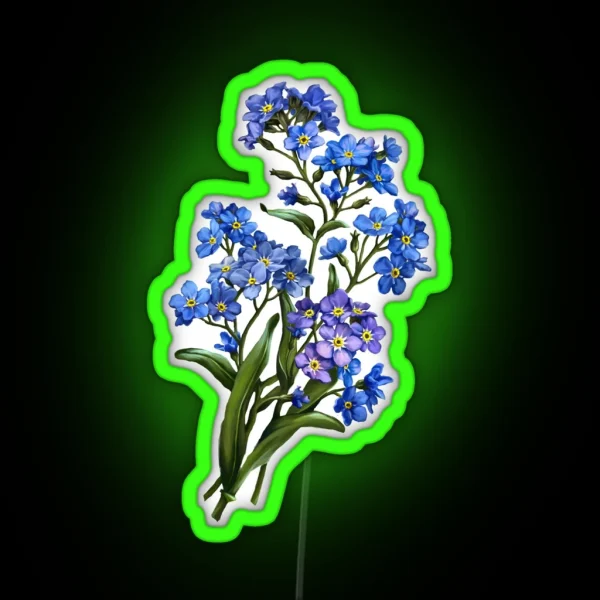 Forget Me Nots RGB Neon Sign