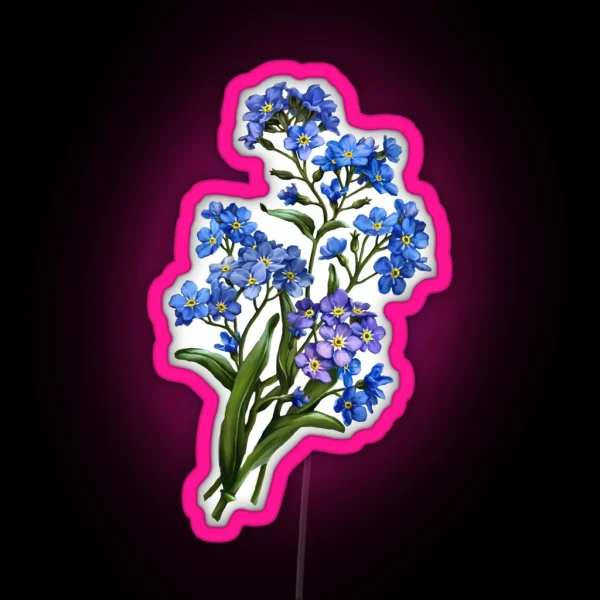 Forget Me Nots RGB Neon Sign
