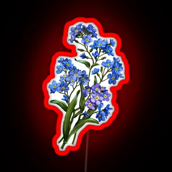 Forget Me Nots RGB Neon Sign