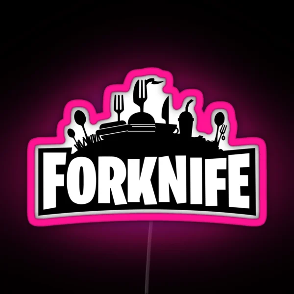 Forknife RGB Neon Sign