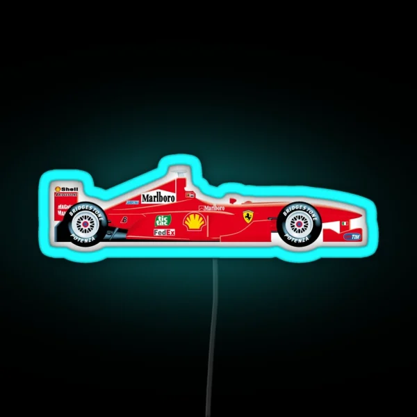 Formula 1 Ferrari RGB Neon Sign