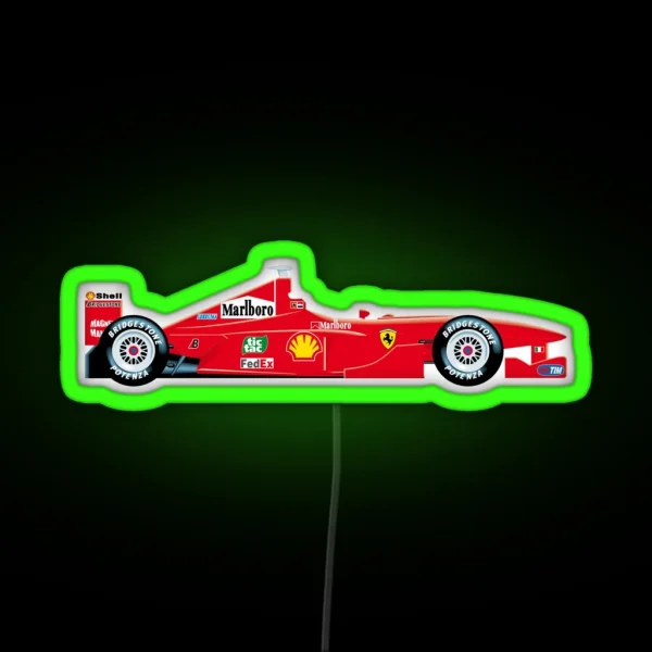 Formula 1 Ferrari RGB Neon Sign