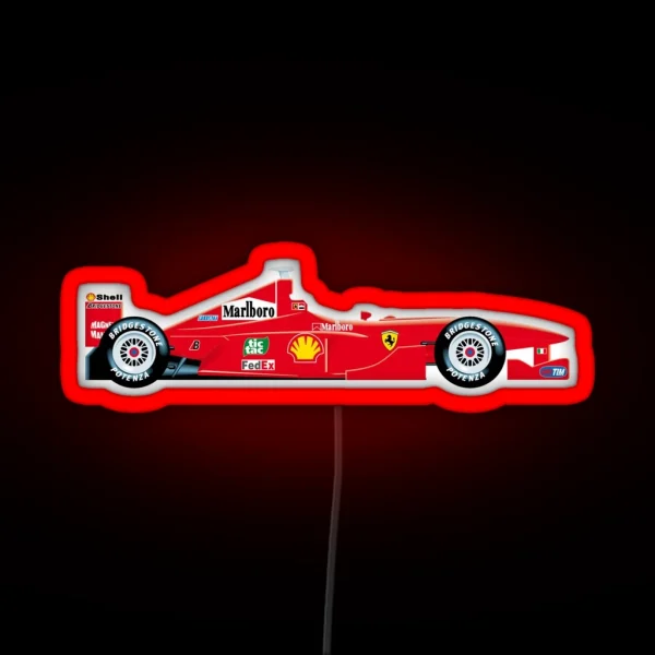 Formula 1 Ferrari RGB Neon Sign