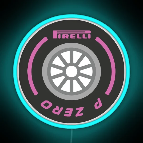 Formula One Firelli Tire RGB Neon Sign
