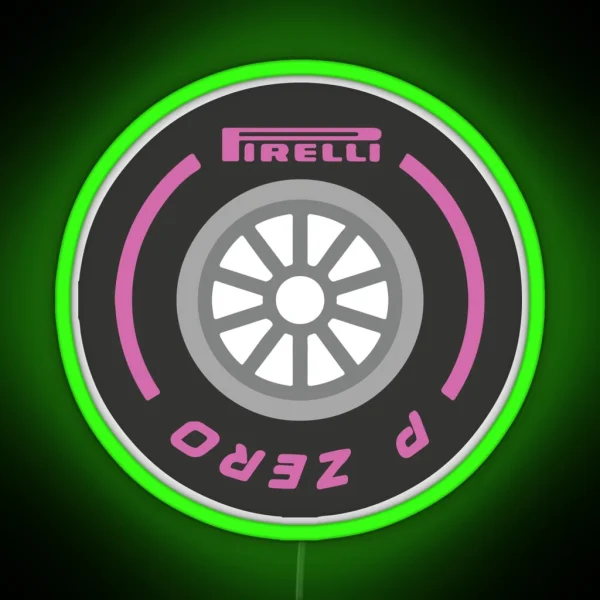 Formula One Firelli Tire RGB Neon Sign