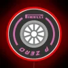 Formula One Firelli Tire RGB Neon Sign