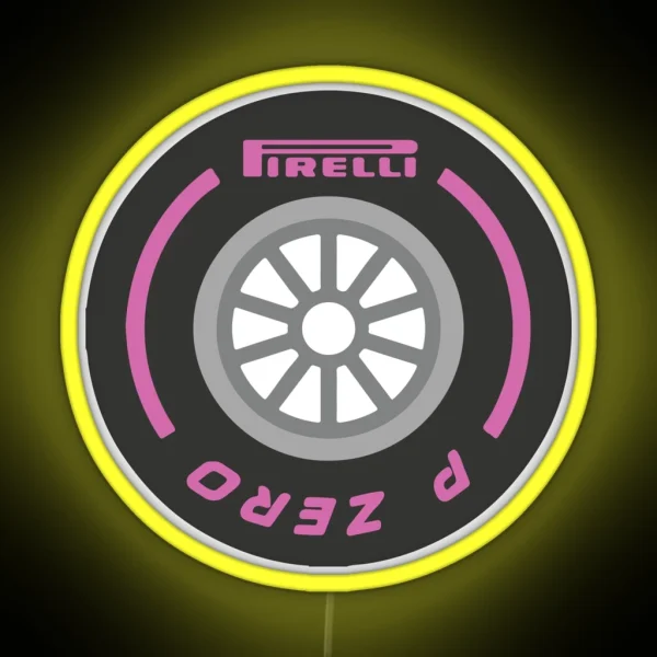 Formula One Firelli Tire RGB Neon Sign