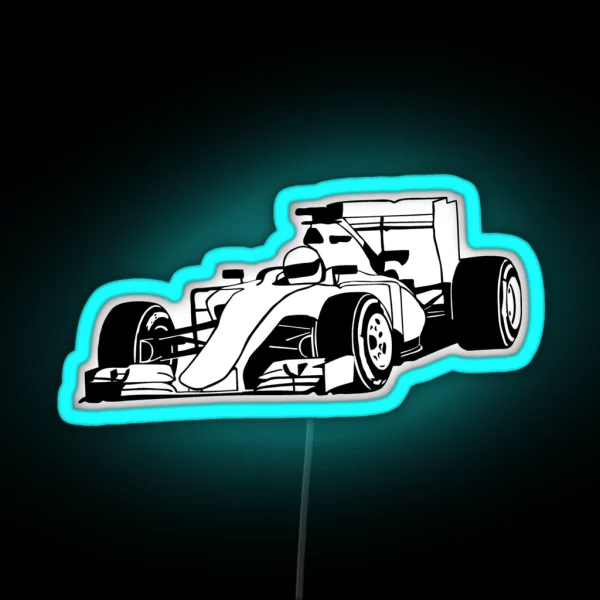 Formula One Racer RGB Neon Sign