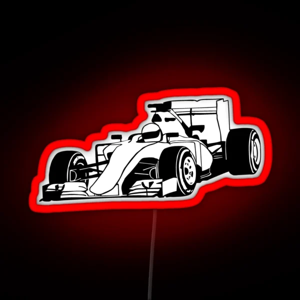 Formula One Racer RGB Neon Sign