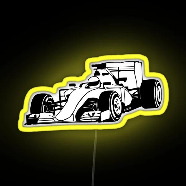 Formula One Racer RGB Neon Sign