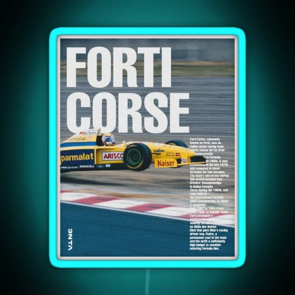 Forti Corse Vintage F1 RGB Neon Sign