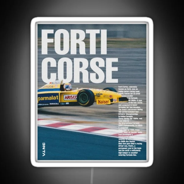 Forti Corse Vintage F1 RGB Neon Sign