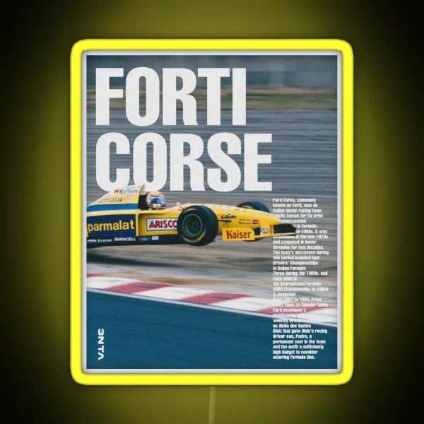 Forti Corse Vintage F1 RGB Neon Sign