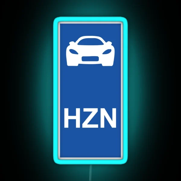 Forza Horizon 4 License Plate RGB Neon Sign
