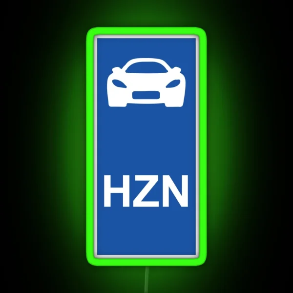 Forza Horizon 4 License Plate RGB Neon Sign