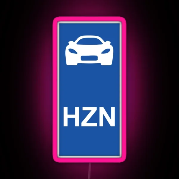 Forza Horizon 4 License Plate RGB Neon Sign