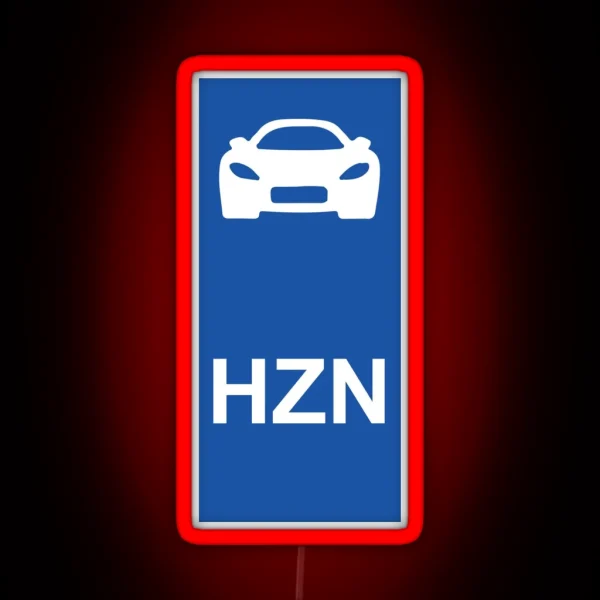 Forza Horizon 4 License Plate RGB Neon Sign