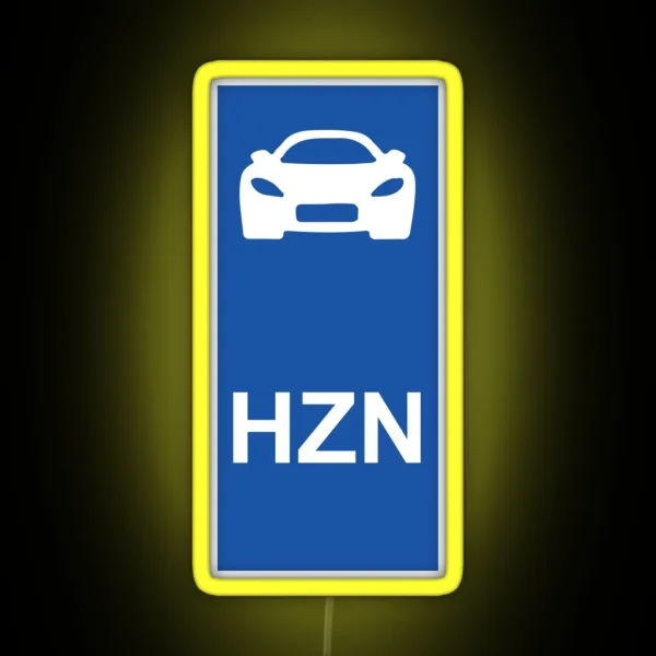 Forza Horizon 4 License Plate RGB Neon Sign