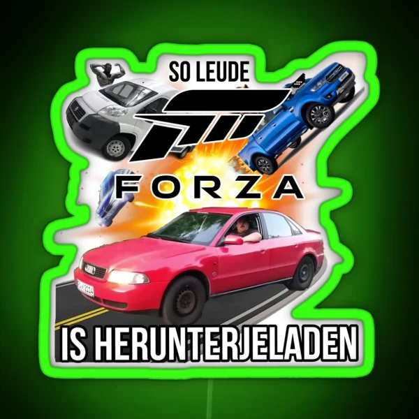 Forza Is Downloaded RGB Neon Sign