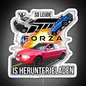 Forza Is Downloaded RGB Neon Sign