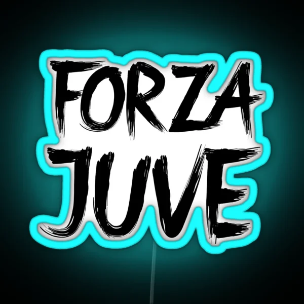 Forza Juve Black RGB Neon Sign