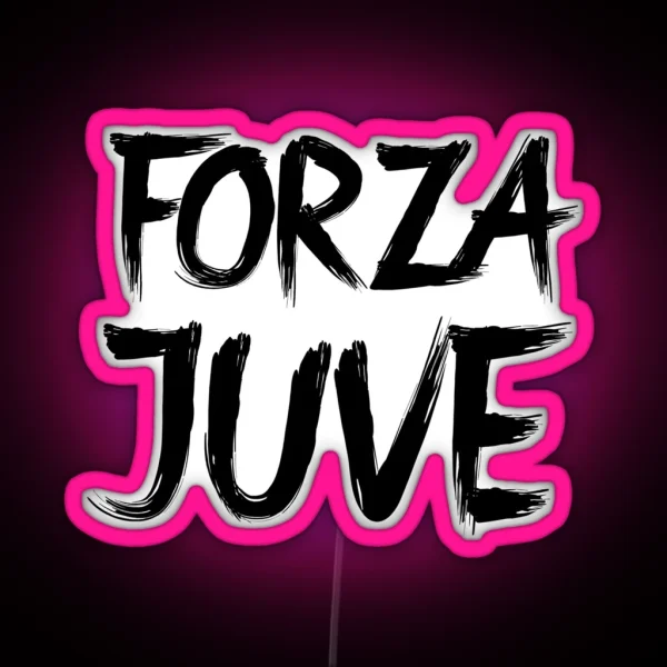 Forza Juve Black RGB Neon Sign