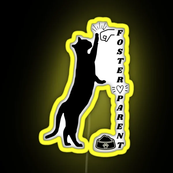 Foster Kitten Parent RGB Neon Sign