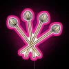Four Mallet Play Technique Vibraphonist Playing Vibraphone Mallet Percussion RGB Neon Sign - Image 6